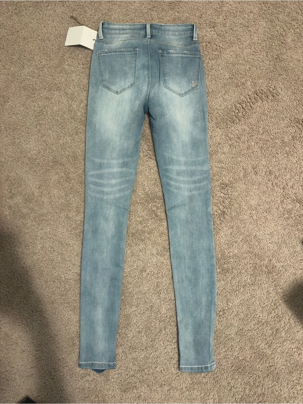 Indigo Rein Light Blue Distressed Skinny Jeans